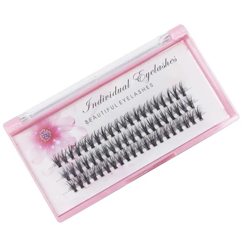 Miniatura 6 de 20 pestañas falsas postizas individuales, largo natural, hechas a mano, 12 mm