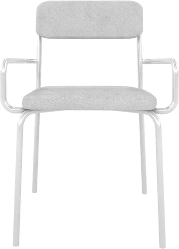 Miniatura 9 de Manhattan Comfort Whythe - Silla de comedor moderna de piel sintética, diseño simple, color negro