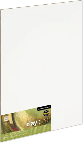 Miniatura 69 de Ampersand Art Supply Panel de pintura de madera: Serie Museo Claybord, 10 "x 10", 2" Perfil con acunado Perfil con cuna de 2