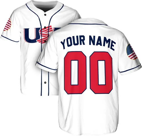 Miniatura 26 de Camisetas de béisbol personalizadas del mundo 2026, camisetas deportivas personalizadas de uniforme de sóftbol para hombres, mujeres, niños y niñas