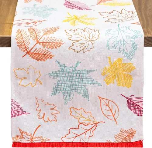 Camino de mesa de lino para decoración de otoño, cosecha de otoño, vintage, decoración de mesa de comedor para interiores y exteriores, fiesta en el