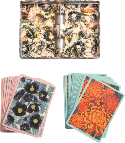 Miniatura 4 de eeBoo Piece & Love: Autumn Abundance - Naipes para adultos, juego de 2 mazos, mazos tradicionales con Beaufiul Artowrk y bordes dorados, tintas a
