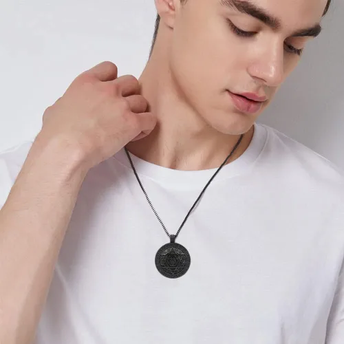Miniatura 5 de NIGHTCRUZ Seal Salomon - Collar hexagonal con colgante de estrella de seis puntas con 12 constelaciones