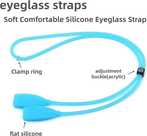 Miniatura 2 de Correa ajustable para gafas, diseño elástico y elástico, adecuado para gafas de miopía, lentes de sol, gafas deportivas