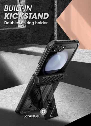 Miniatura 7 de SUPCASE Funda para Samsung Galaxy Z Flip 5 con Soporte y Clip para Cinturón (Unicorn Beetle Pro), [Protección de Bisagra]