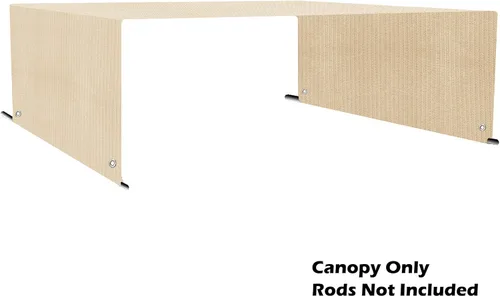 Miniatura 3 de Cubierta de sombra para pérgola – Toldo de repuesto para pérgola con paño de sombra transpirable para pérgola de 10 x 10 y 12 x 10 pies