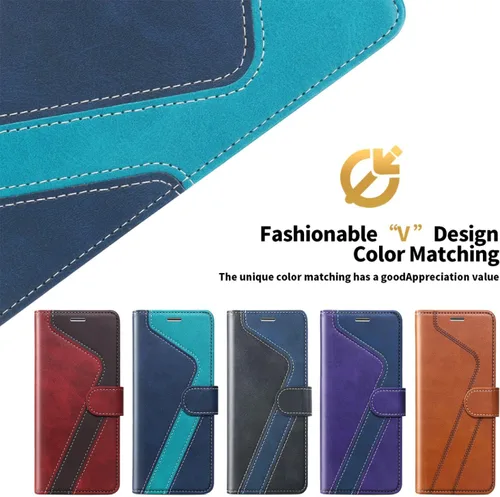 Miniatura 7 de Funda tipo cartera para Samsung Galaxy A53 5G, funda plegable de cuero premium con bloqueo RFID, soporte para tarjetas de crédito, folio con soporte