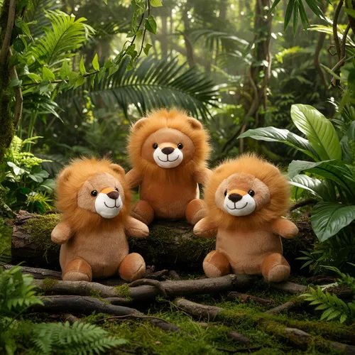 Miniatura 3 de Arrowbash 8 juguetes de peluche de leones de 9 pulgadas, a granel, regalo de fiesta de león, juguetes de peluche para niños y niñas, recuerdos