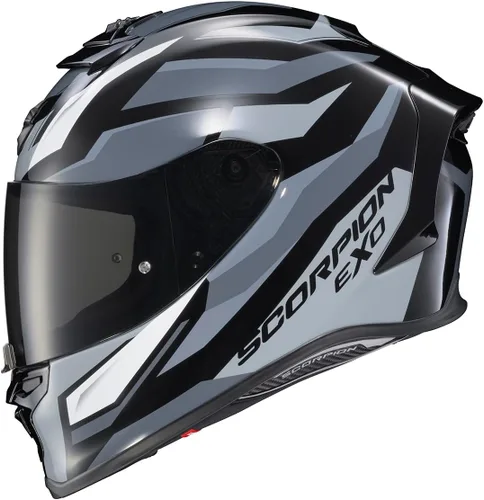 Miniatura 5 de ScorpionEXO R1 Air - Casco de motocicleta de cara completa con escudo Pinlock y bolsillos para altavoces listos para Bluetooth DOT ECE Raven Raven