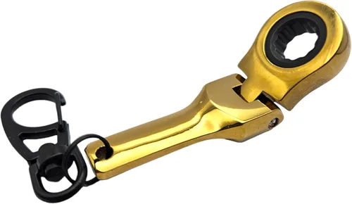 Miniatura 4 de GT/ Rotors Juego de 6 piezas - 4x Llave de trinquete de 10mm para llavero + Llavero con cinta métrica de 3 pies + Llave de trinquete mini mono All 4