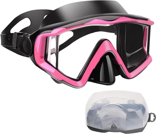 Miniatura 11 de Máscara de buceo Anti-niebla Natación Snorkel máscara adecuada para adultos Buceo Natación Snorkel Gafas Máscaras Lentes negro-azul