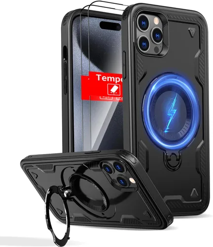 Miniatura 135 de Funda magnética para Google Pixel 9A compatible con cargador inalámbrico MagSafe, para Pixel 9A, funda de teléfono integrada de 360 °, con 2