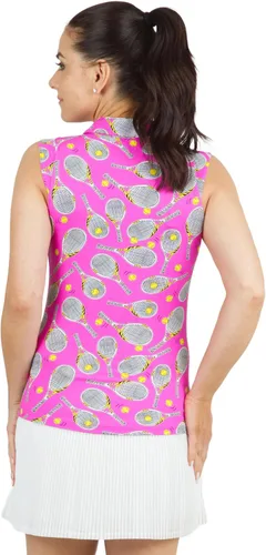 Miniatura 4 de IBKUL Athleisure Wear - Polo sin mangas con protección solar UPF 50+ Icefil Cooling Venus Print 14493