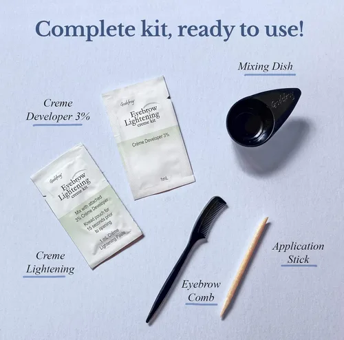 Miniatura 5 de Godefroy Kit de aplicación de un solo uso de crema para aclarar el color de las cejas