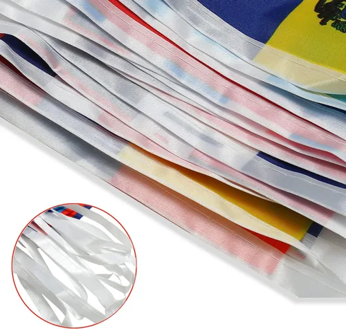 Miniatura 5 de ZXvZYT Bandera de América Latina con 21 países, banderín para colgar en español, banderín para decoración nacional de aula, escuela, deportes