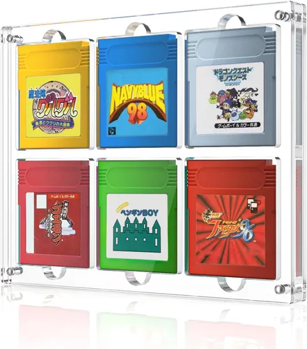 Miniatura 8 de Estuche de exhibición de cartuchos de videojuegos, compatible con soporte para tarjetas Gameboy Advance, marco acrílico magnético para colección