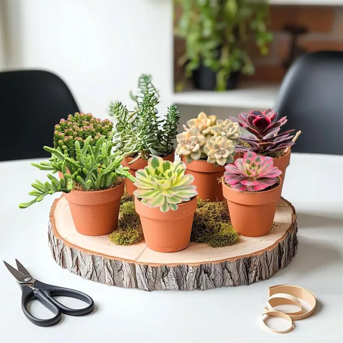 Miniatura 3 de Suculentas vivas Aeonium 'Mbach' (10 cm), plantas suculentas completamente enraizadas en macetas con tierra, planta de interior de fácil cuidado