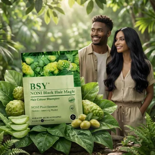 Miniatura 9 de BSY Noni Black Hair Magic Champú para teñir el cabello, 0.4 fl oz - Paquete de 24 sobres
