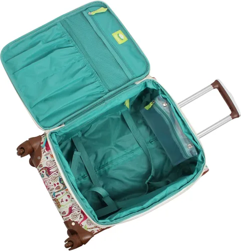 Miniatura 7 de Lily Bloom Patrón de diseño de equipaje de 28 pulgadas expandible con ruedas giratorias dobles, maleta grande y ligera bolsa a cuadros para mujeres