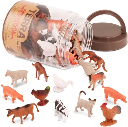 Miniatura 13 de Terra by Battat – Tubo de juguete de 60 piezas de insectos y bichos – Mini figuras de animales de plástico para niños – Hormigas, escorpiones