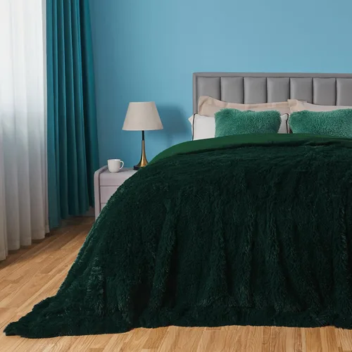 Miniatura 37 de GONAAP Manta de Tiro de Piel Sintética Mullida Tamaño Twin Rosa Claro Súper Suave Acogedora Felpa Mullida Lanuda para Sofá, Sillón o Cama