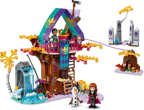 Miniatura 6 de LEGO Disney Frozen II Enchanted Treehouse 41164 Kit de construcción de casa del árbol de juguete con muñeca Anna y figura de conejo para juego