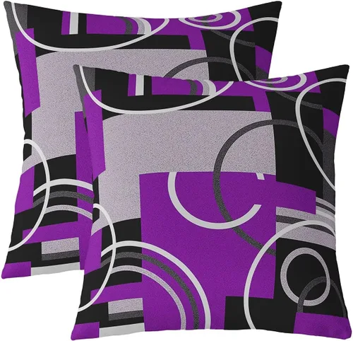 Miniatura 20 de Juego de 2 fundas de almohada de panal de abeja de 16 x 16 pulgadas, fundas de cojín geométricas hexagonales, fundas de almohada de colmena
