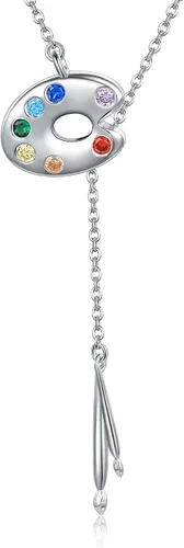 CUPENDA Collar de plata de ley con colgante de zorroserpienteunicorniobúho en la lunaconejocaballo, joyería de regalo para mujeres, mamá, hermana