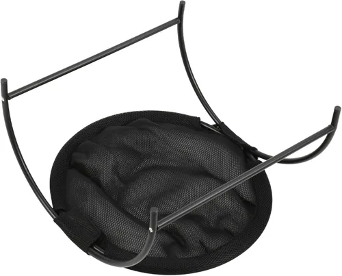 Miniatura 7 de Cat Hammock Bed, Elevated Small Dog Pet Hammock, Stainless Steel Canvas 43x43x24cm - Breathable Comfort, Detachable Design, Indoor Outdoor Use