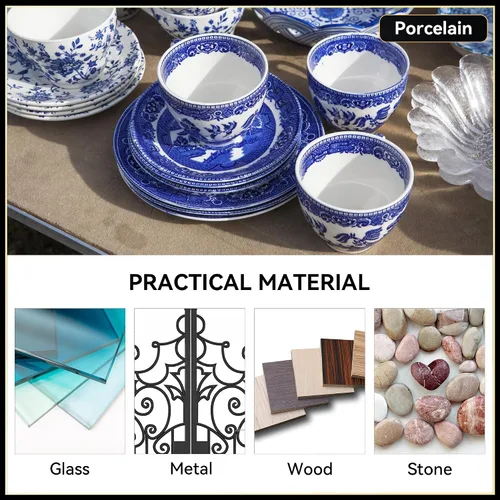 Miniatura 7 de iienjoy Kit de reparación Kintsugi, Kit Kintsugi seguro para alimentos de 4 colores repara cerámicas rotas, jade, vidrio, cerámica significativa