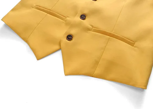 Miniatura 8 de UNINUKOO Chaleco de traje para hombre, ajustado, vestido formal, chaleco casual de cuatro botones, chaleco de traje de esmoquin