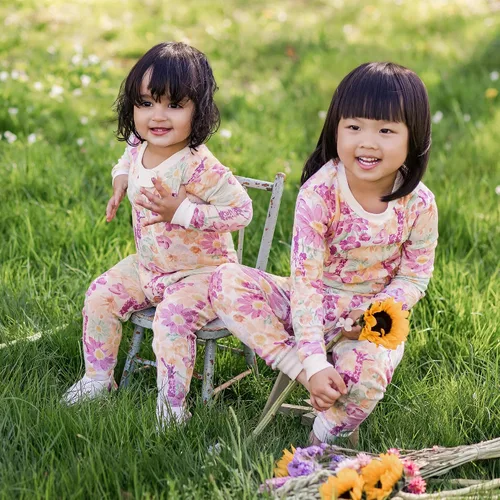 Miniatura 45 de Burt's Bees Baby Pijama para bebé niña, 100% algodón orgánico, pijama de una pieza, overol diagonal con cremallera, ajuste cómodo