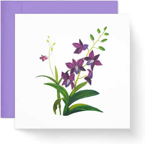 Miniatura 9 de Tarjeta de margarita de cumpleaños de abril, 5 x 7 pulgadas, patrón floral, tarjeta con sobre