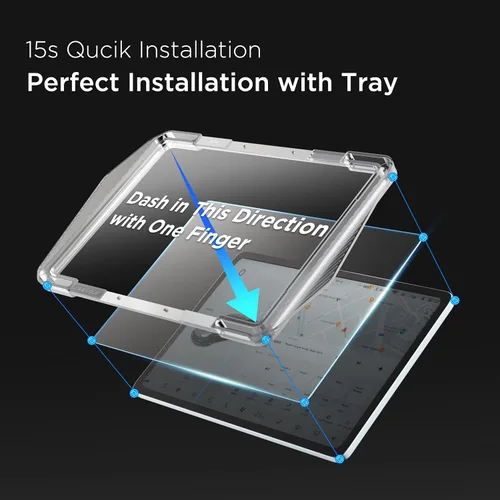 Miniatura 2 de Protector de pantalla compatible con Tesla Model 3 Model Y 2016-2023, kit de alineación de 15 pulgadas, control central, protector de pantalla