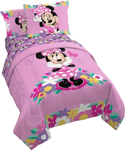 Miniatura 21 de Jay Franco Wednesday Addams - Juego de edredón tamaño individual, ropa de cama de 5 piezas, incluye juego de sábanas y fundas de almohada, ropa