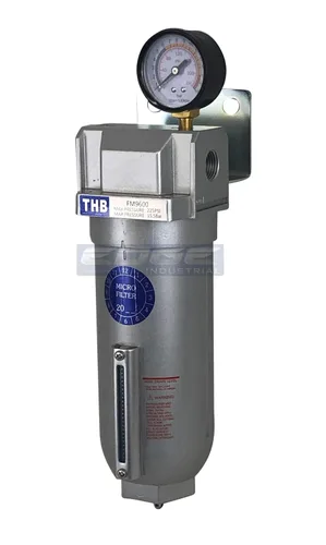 Miniatura 2 de Filtro de coalescencia de grado industrial resistente con elemento de 0.01 u, cuenco de metal de 11 onzas, elimina el 99.98% de humedad, vapor