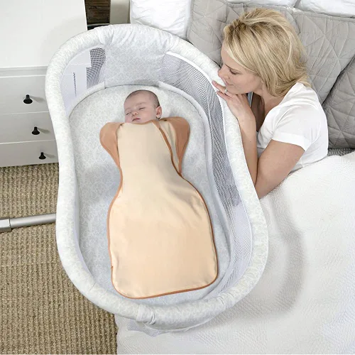 Miniatura 7 de Manta Envolvente de Algodón Suave Premium, Saco de Dormir con Diseño de Brazos Arriba, 2 Paquetes 3-6 Meses, Manos Arriba Transiciones de 3 Vías a