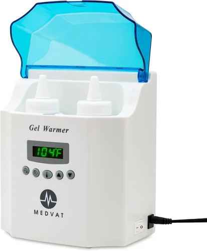 Miniatura 9 de Calentador de gel doble con pantalla digital, temporizador integrado, calentador para crema de masaje, loción y aceites para bebés, montaje en pared