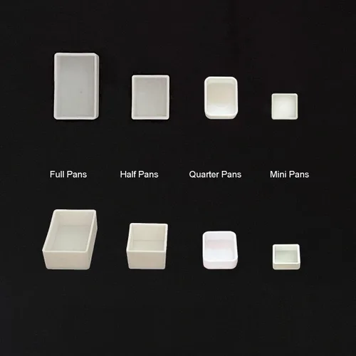 Miniatura 6 de FCLUB 100 sartenes de acuarela vacías – Mini sartenes cuadradas de 0.0 fl oz para paletas de viaje, almacenamiento de pintura de muestra y kits