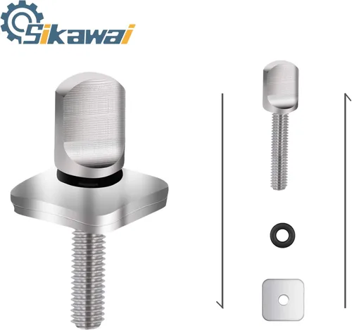 Miniatura 2 de Tornillo de aleta de acero inoxidable 316, sin herramienta, compatible con longboard y S-UP accesorios de surf, paquete de 2