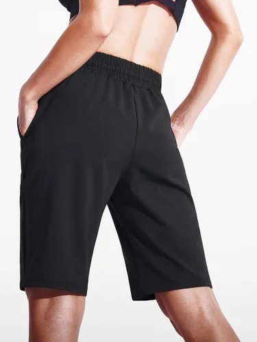 Miniatura 22 de NELEUS Pantalones cortos de correr ligeros para mujer, pantalones cortos atléticos de entrenamiento para yoga con bolsillo