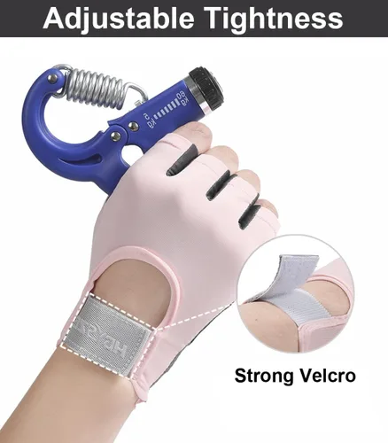 Miniatura 5 de SUJAYU Guantes de entrenamiento para mujeres y hombres, guantes de levantamiento de pesas para gimnasio Rosa