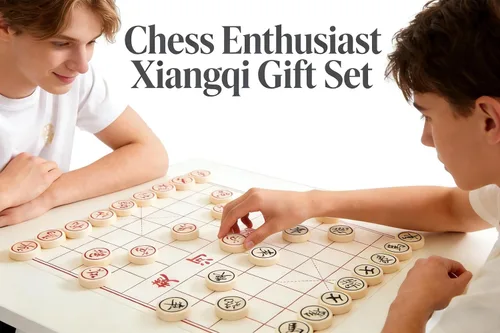 Miniatura 2 de MAGIKON Ajedrez chino, Xiangqi de plástico duro con caja de plástico, diámetro de 1-1/5 pulgadas