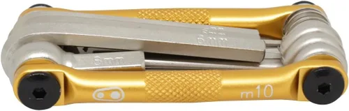 Miniatura 5 de Crankbrothers Multi Tool M 10 Bike Tool - MTB Multi-Tool Gold - 10 herramientas de bicicleta (herramienta 10 en 1), ergonómicas y ligeras Dorado