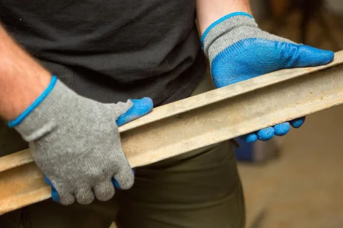Miniatura 7 de G & F Products - Guantes de trabajo G & F recubiertos de látex para la construcción Azul océano