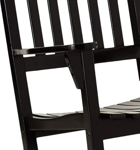 Miniatura 6 de Cambridge Casual Silla mecedora Bentley de madera maciza, color negro