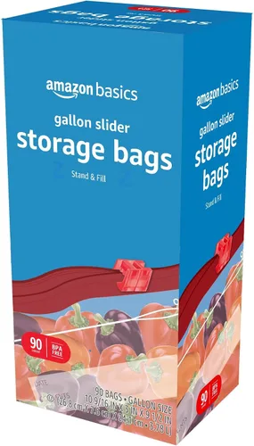 Miniatura 5 de Amazon Basics Slider - Bolsas de almacenamiento de alimentos, sin BPA, 90
