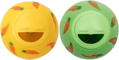 Miniatura 8 de Niteangel Bola de golosina, bola de aperitivo para conejillos de indias, conejos, erizos y otras mascotas pequeñas (pequeña, azul)