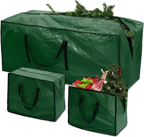 Miniatura 7 de RICHIE Bolsa de almacenamiento para árbol de Navidad de 7.5 pies, se adapta a árboles artificiales de hasta 7 pies, bolsa de plástico resistente al