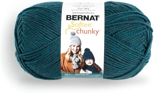 Miniatura 13 de Ovillo sólido Bernat Softee Chunky, Acrílico, Rojo Berry, Paquete de 1